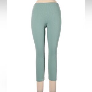 PINK Victoria's Secret Ribbed Green Leggings